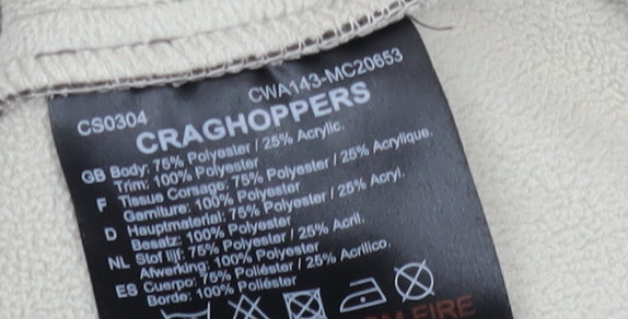 Craghoppers Women's Brown Fleece Motorcycle Jacket UK 20