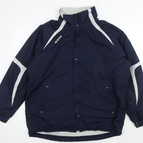 Errea Men's Blue Windbreaker Jacket L