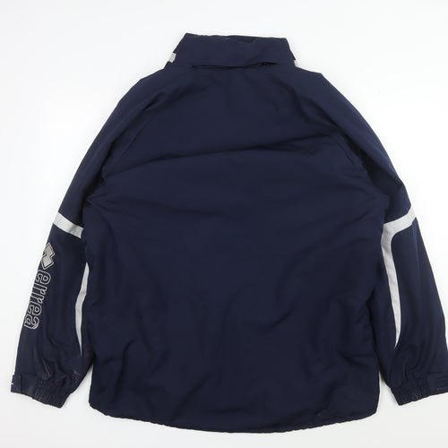 Errea Men's Blue Windbreaker Jacket L