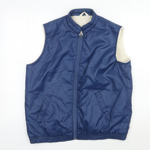 St Michael Women's Blue Waistcoat, Size 16, Winter Casual