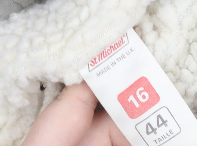 St Michael Women's Blue Waistcoat, Size 16, Winter Casual