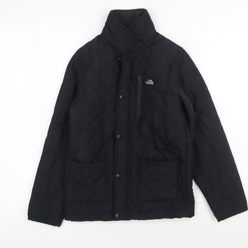 Trespass Boys Quilted Black Winter Jacket 7-8 Years