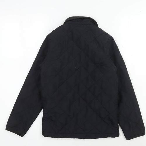 Trespass Boys Quilted Black Winter Jacket 7-8 Years