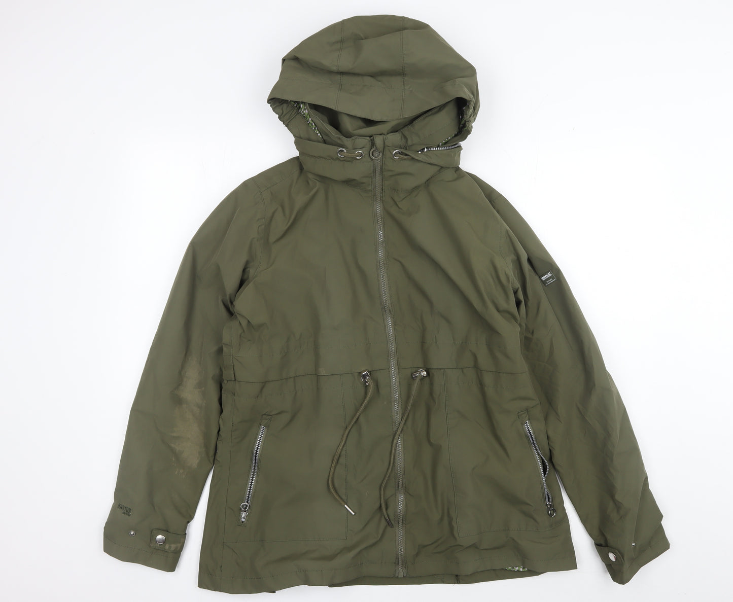 Regatta Women's Green Parka Jacket Size 14 Waterproof