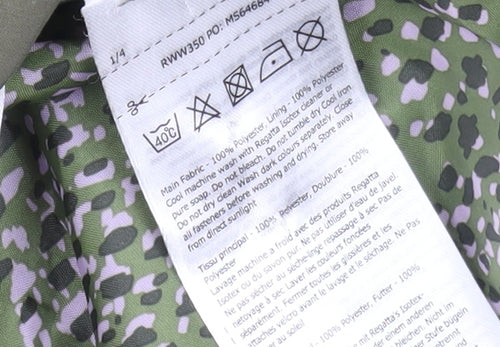 Regatta Women's Green Parka Jacket Size 14 Waterproof