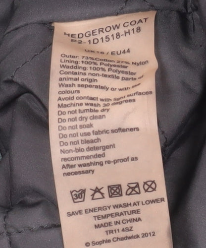 Women's Green Waterproof Seasalt Anorak Coat, Size 16