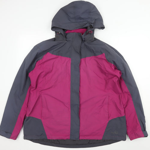 Peter Storm Women's Pink Waterproof Rain Jacket Size 18