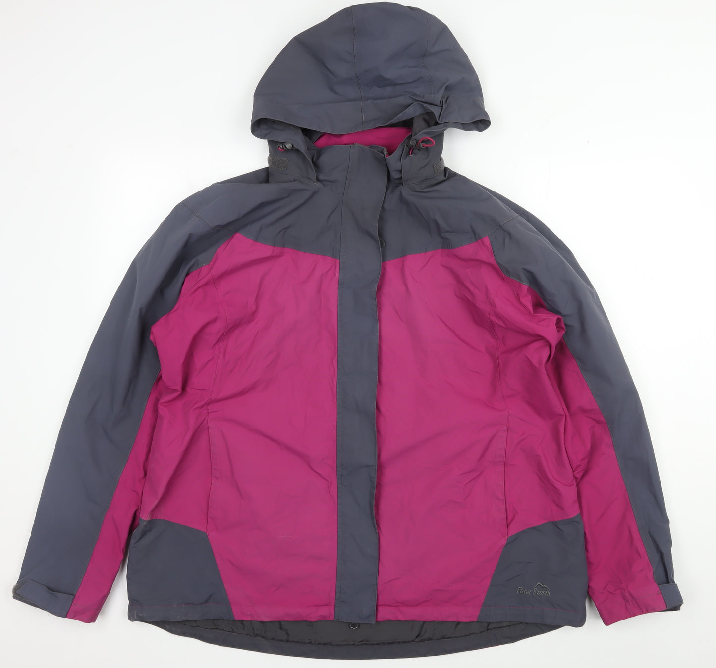 Peter Storm Women's Pink Waterproof Rain Jacket Size 18