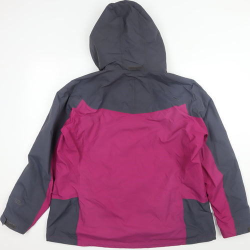 Peter Storm Women's Pink Waterproof Rain Jacket Size 18