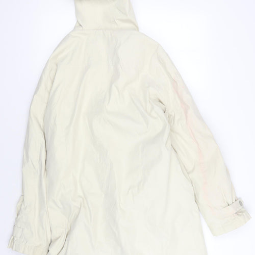 Per Una Women's Ivory Parka Coat Size 10