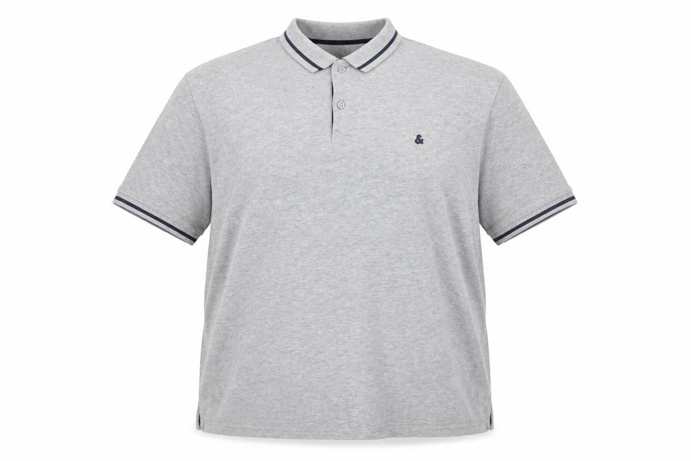 Jack & Jones Men's Grey 2XL Polo Shirt