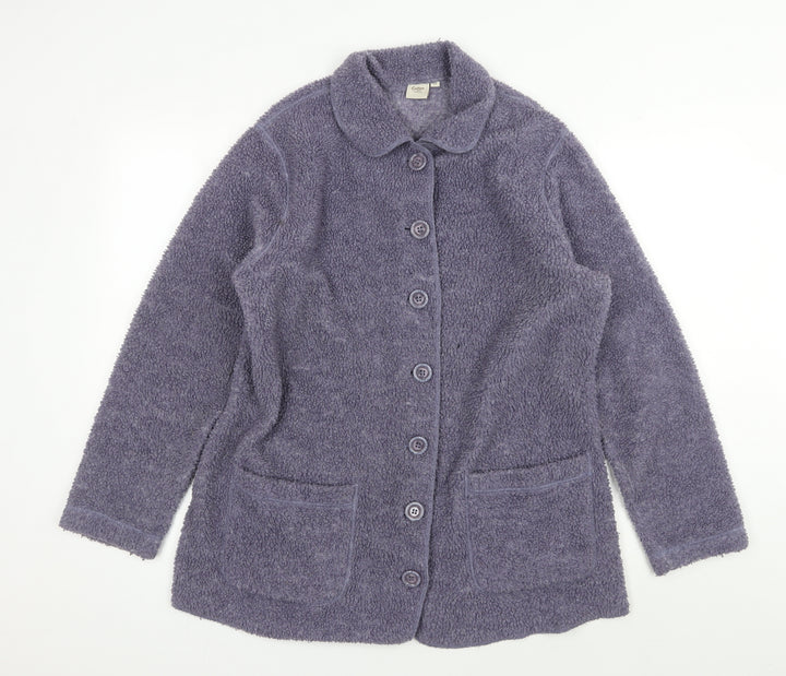 Cotton Traders Women's Purple Button Jacket Size 14