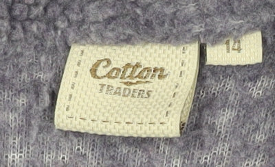 Cotton Traders Women's Purple Button Jacket Size 14