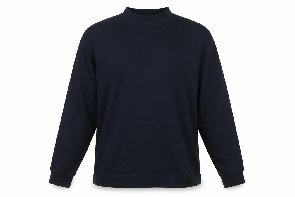 Front view of Greg Norman Men's Black S Pullover Sweatshirt