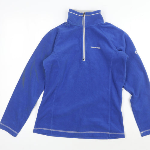Craghoppers Women's Blue Size 8 Fleece Pullover Sweatshirt