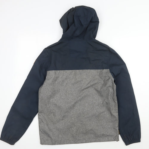 Element Women's Blue Grey Basic Hooded Jacket, Size 16, Casual