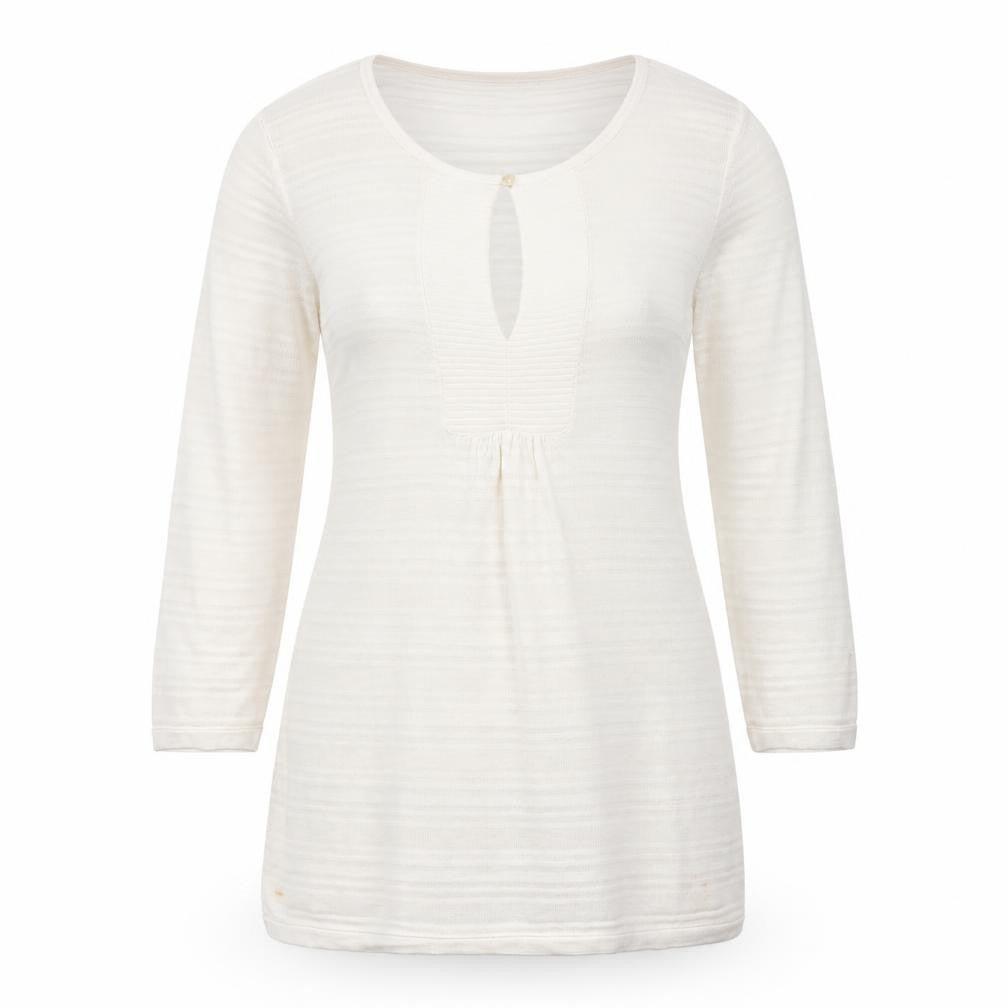 Front view of Banana Republic Women's White Cotton Tunic, size S