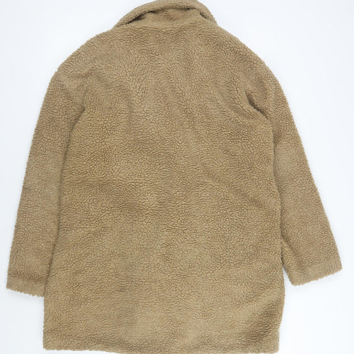 PrettyLittleThing Women's Beige Pea Coat Size 10