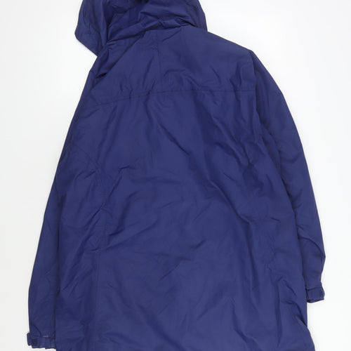 Mountain Warehouse Women's Blue Hooded Parka Jacket Size 16