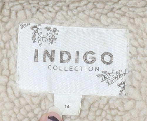 Marks and Spencer Women's Black Motorcycle Jacket Size 14