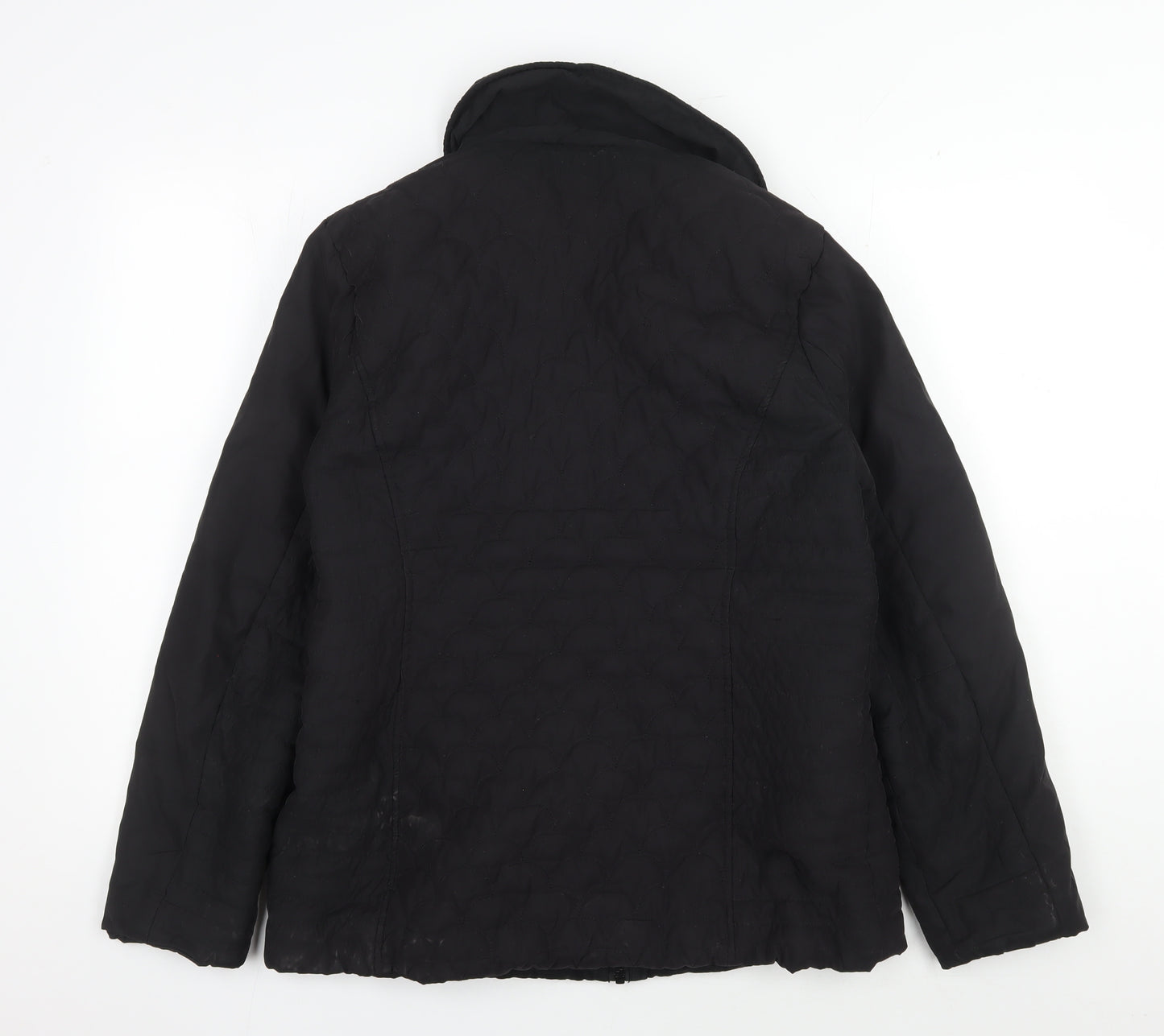 M&Co Women's Black Quilted Jacket Size 14