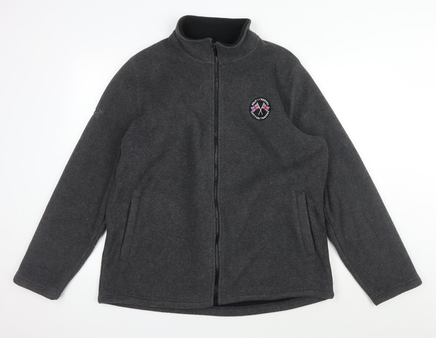 Cotton Traders Men's Grey Full Zip Jacket L