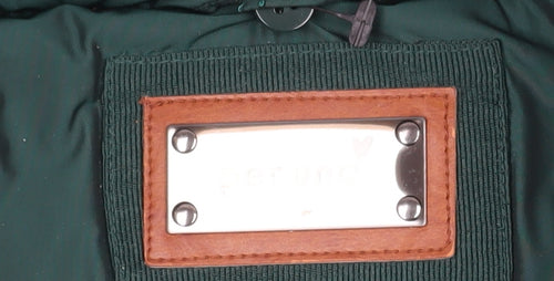 M&S Women's Green Hooded Puffer Jacket Medium