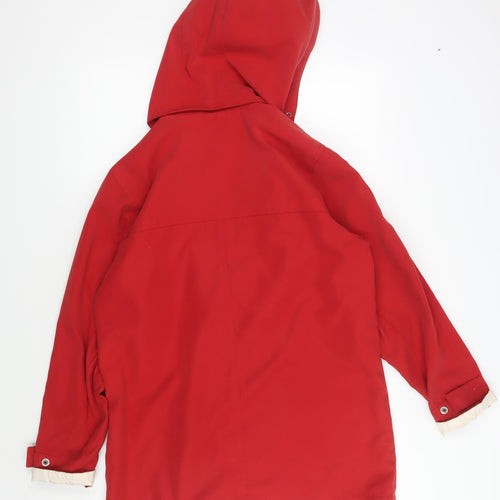Berketex Women's Red Hooded Jacket Size 10