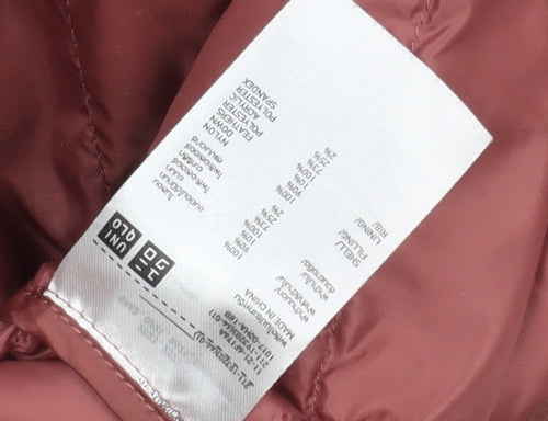 Uniqlo Womens Brown Puffer Jacket S Lightweight
