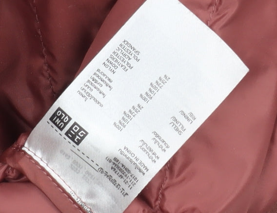 Uniqlo Womens Brown Puffer Jacket S Lightweight