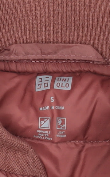 Uniqlo Womens Brown Puffer Jacket S Lightweight