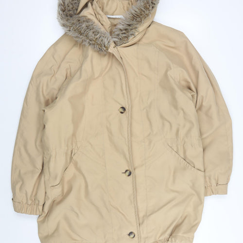 Marks and Spencer Women's Beige Parka Jacket Size 12