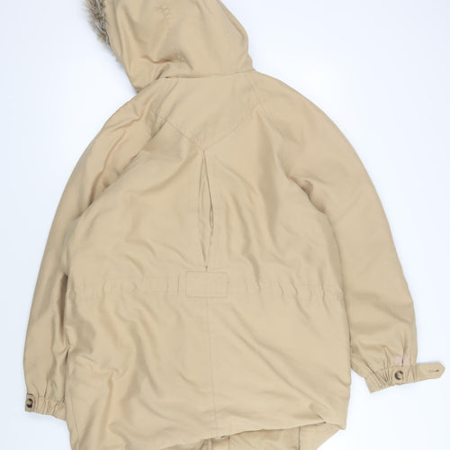 Marks and Spencer Women's Beige Parka Jacket Size 12