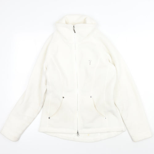 Golfino Women's White Fleece Jacket Size 8