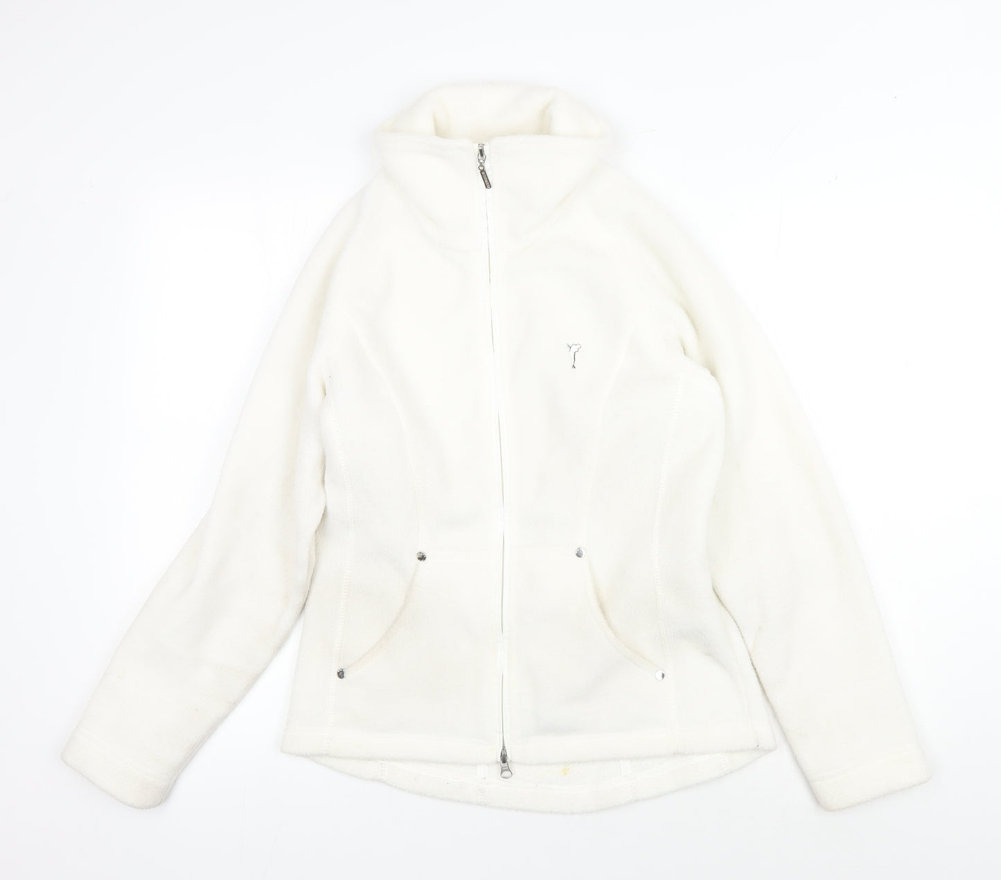 Golfino Women's White Fleece Jacket Size 8