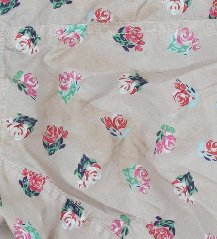 Marks and Spencer Women's Beige Floral Rain Coat M