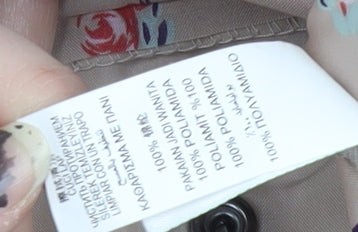 Marks and Spencer Women's Beige Floral Rain Coat M