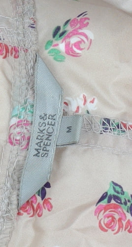 Marks and Spencer Women's Beige Floral Rain Coat M