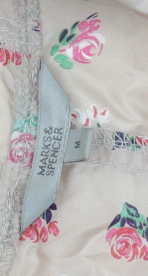 Marks and Spencer Women's Beige Floral Rain Coat M