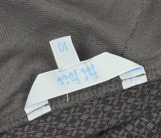 Fat Face Women's Grey A-Line V-Neck Dress Size 10