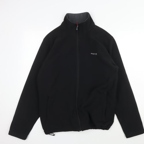 Regatta Men's Black Softshell Jacket L Full Zip Casual