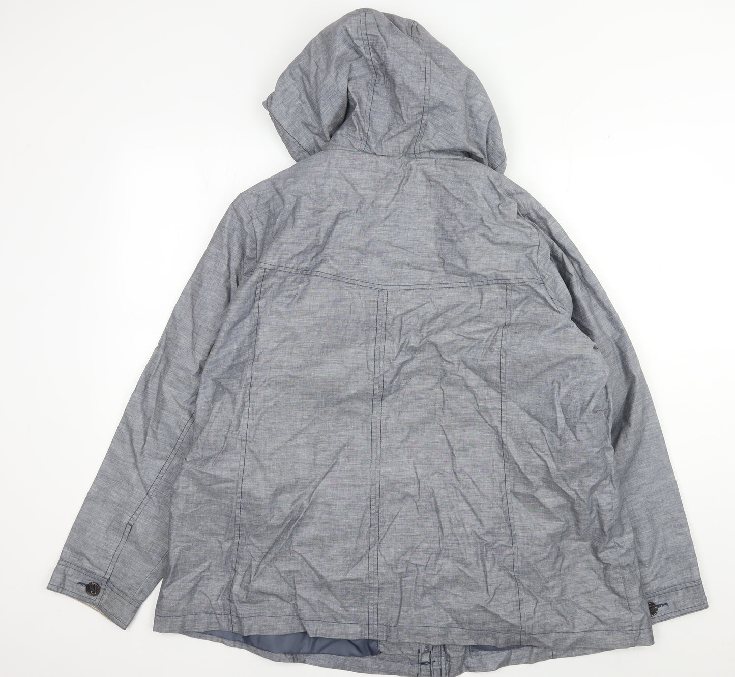 Marks and Spencer Women's Blue Hooded Anorak Jacket