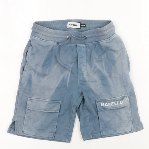 Raizzed Boys Blue Cargo Shorts 10 Years