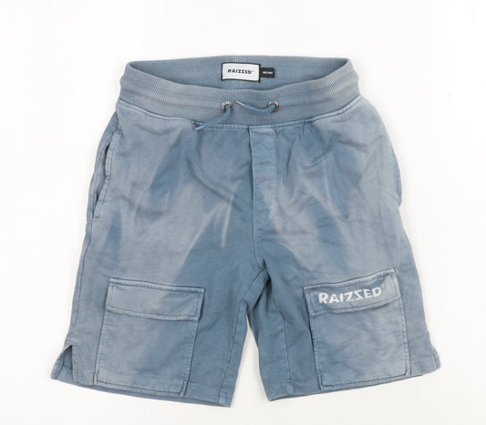 Raizzed Boys Blue Cargo Shorts 10 Years