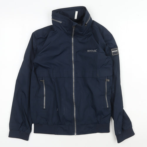 Regatta Boys Blue Bomber Jacket, Size 13, Full Zip Casual