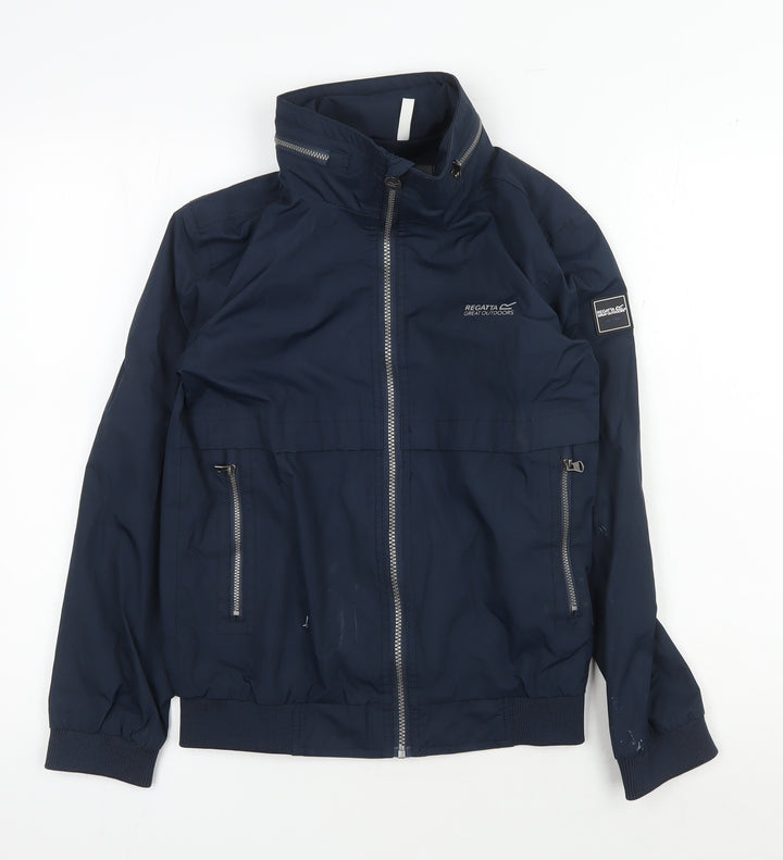 Regatta Boys Blue Bomber Jacket, Size 13, Full Zip Casual