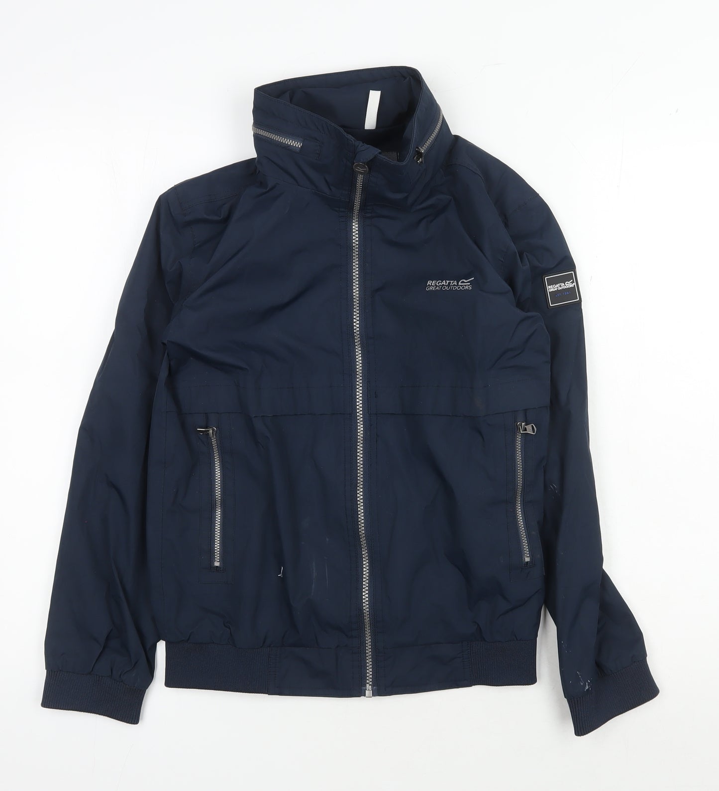 Regatta Boys Blue Bomber Jacket, Size 13, Full Zip Casual