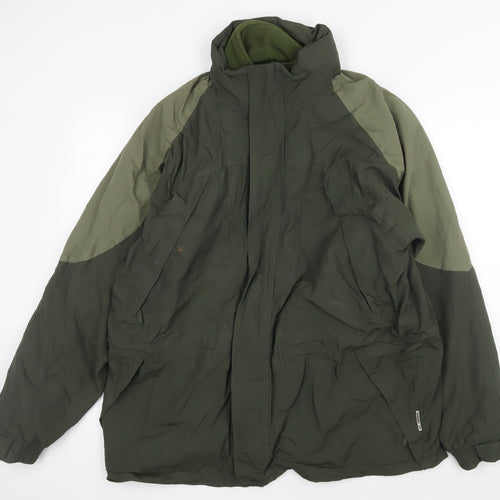 Tayberry Men's Green Basic Jacket L - Autumn/Winter Casual