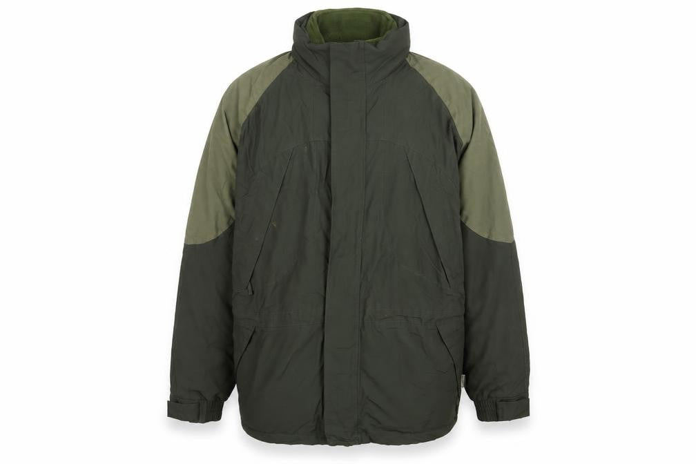 Front view of Tayberry Men's Green Basic Jacket L - Autumn/Winter Casual