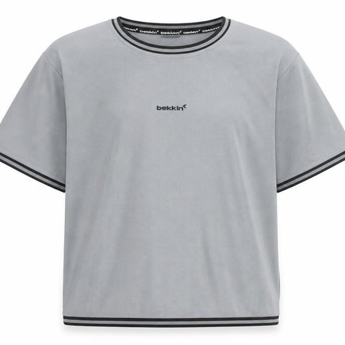 Bekkin Boys Grey T-Shirt 13-14 Years Jersey Crew Neck